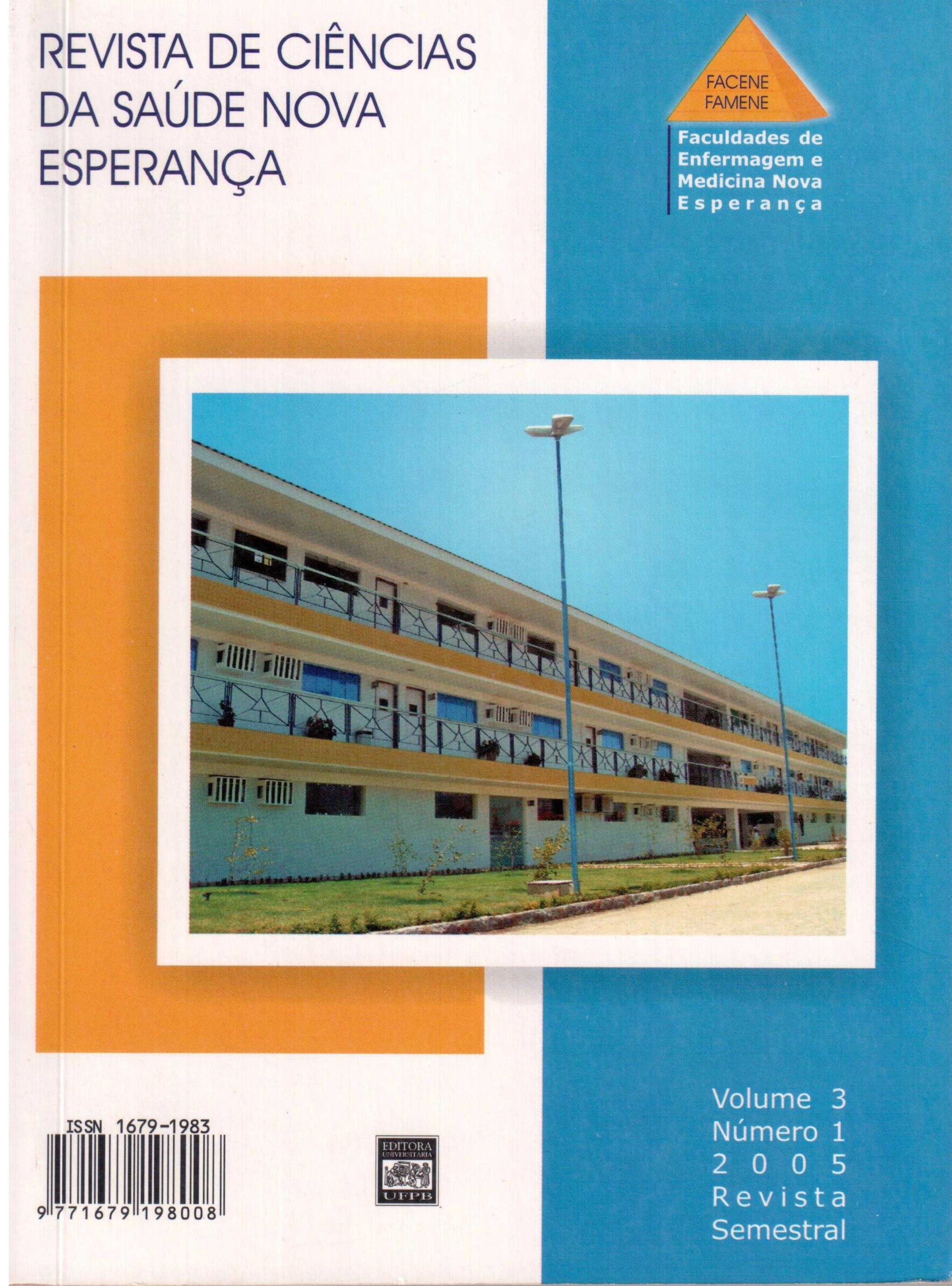 					Visualizar v. 3 n. 1 (2005): Revista de Ciências da Saúde Nova Esperança
				
