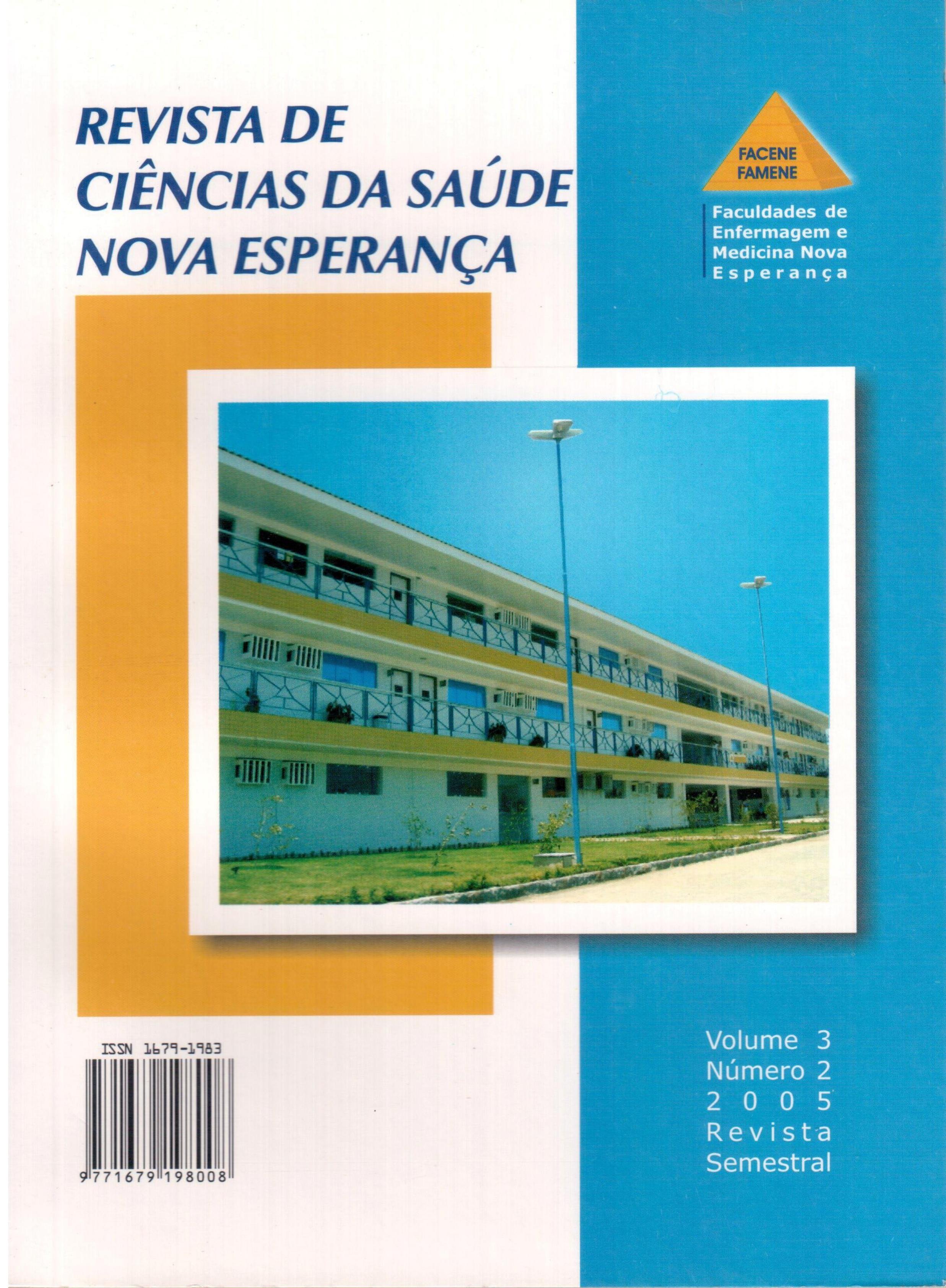 					View Vol. 3 No. 2 (2005): Revista de Ciências da Saúde Nova Esperança
				