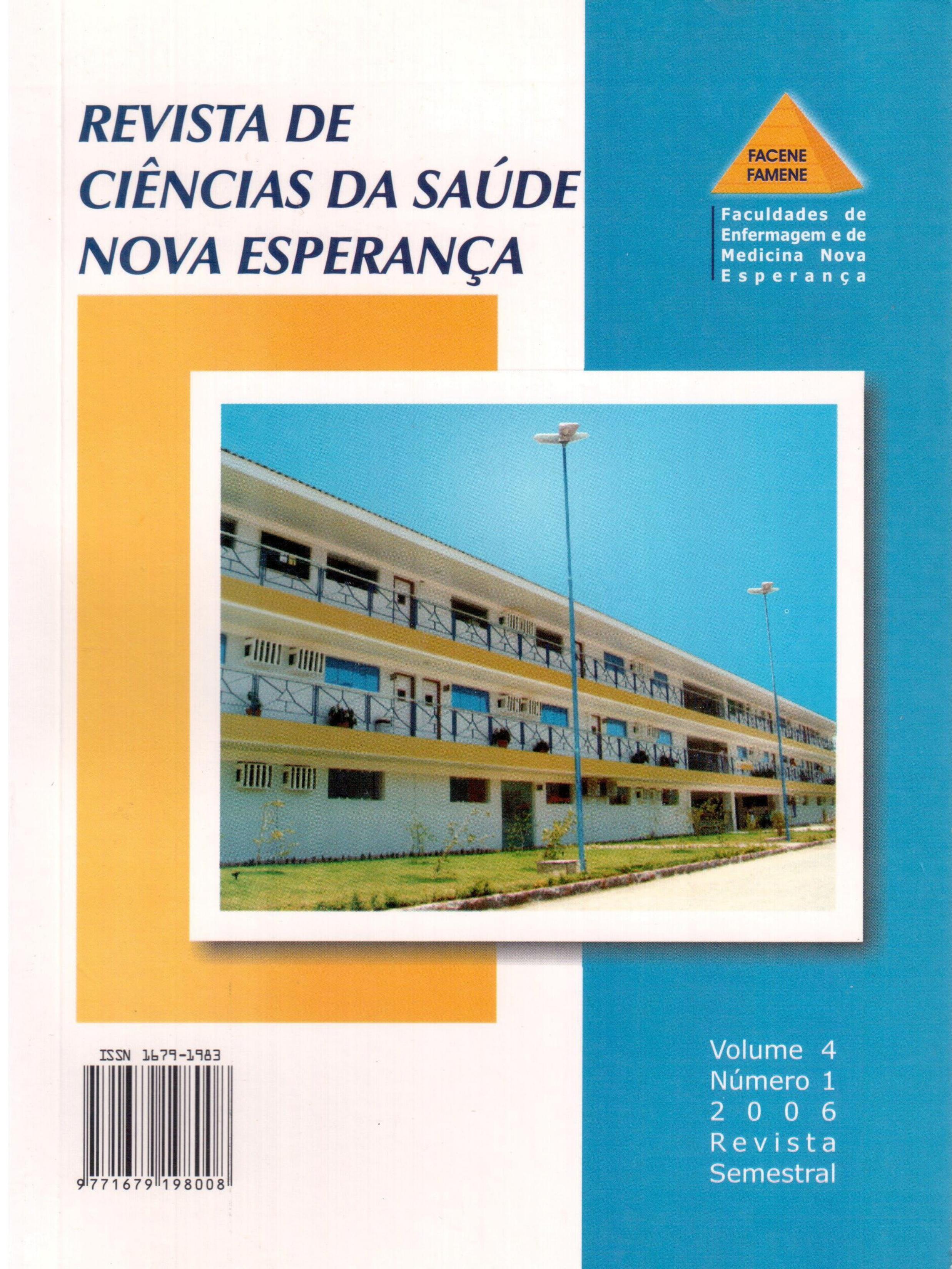 					View Vol. 4 No. 1 (2006): Revista de Ciências da Saúde Nova Esperança
				